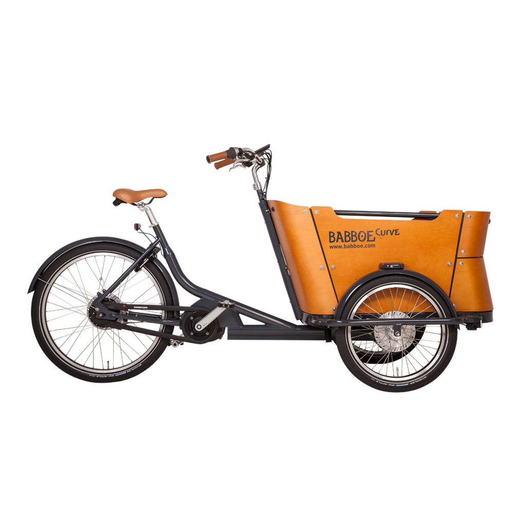 Vélo électrique Babboe Curve Mountain eCargo triporteur - moteur central Yamaha
