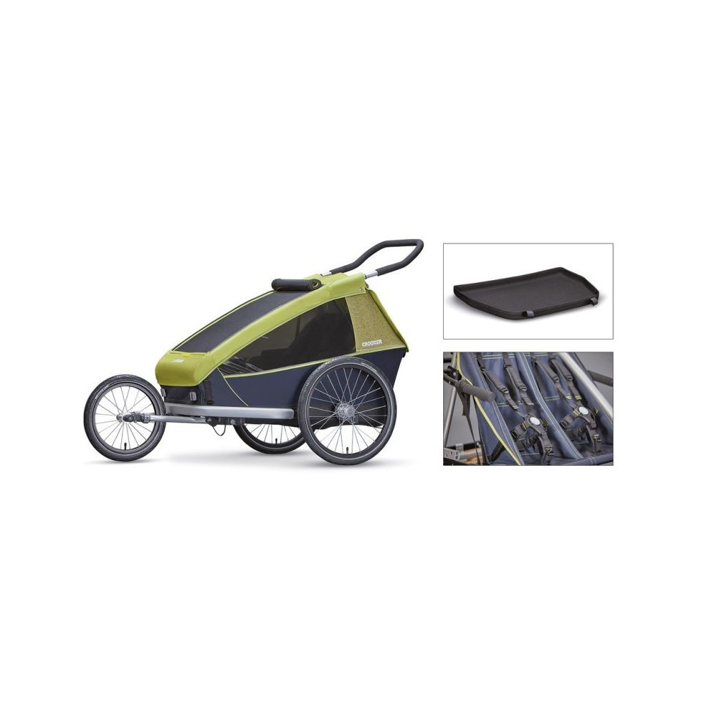 REMORQUE VELO ENFANT CROOZER KID PLUS 2 BIPLACE 2019