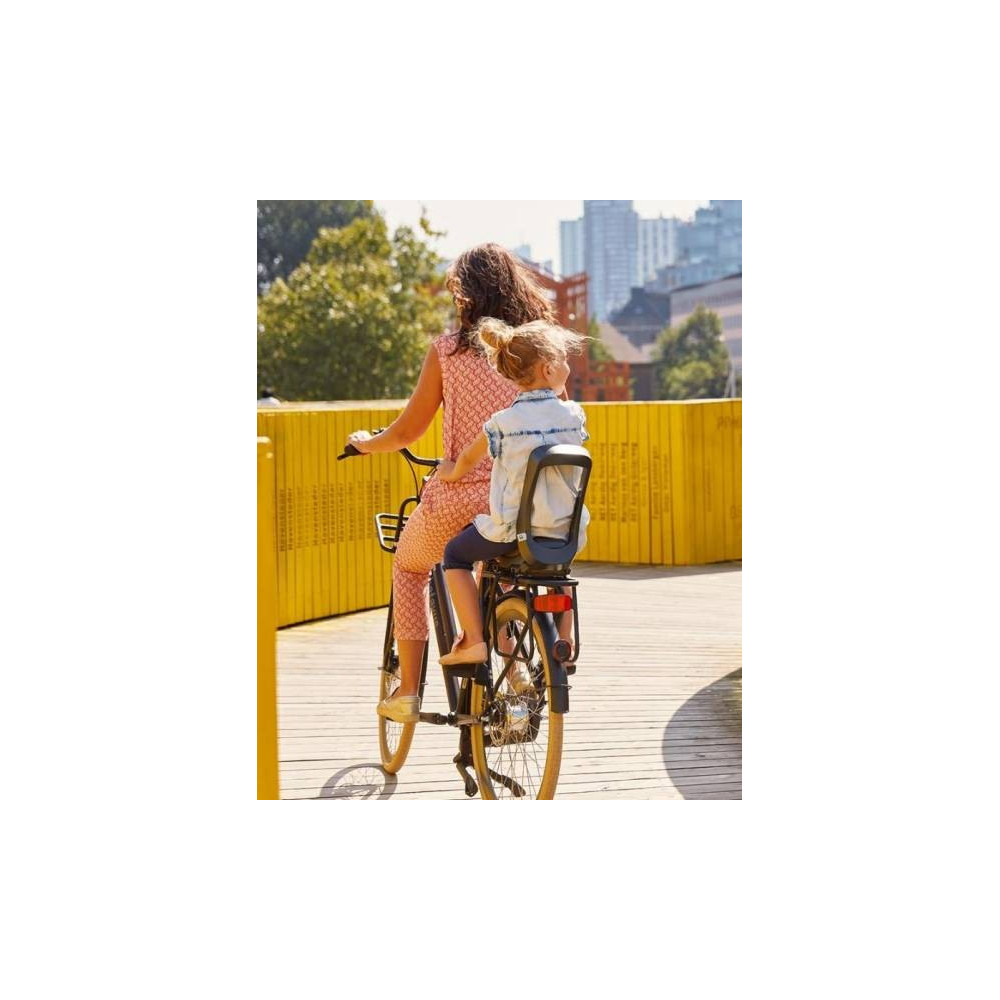 Siège enfant junior avec cale-pieds URBAN IKI avec fixation pour porte-bagages arrière de vélo électrique