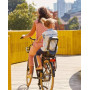 Siège enfant junior avec cale-pieds URBAN IKI avec fixation pour porte-bagages arrière de vélo électrique