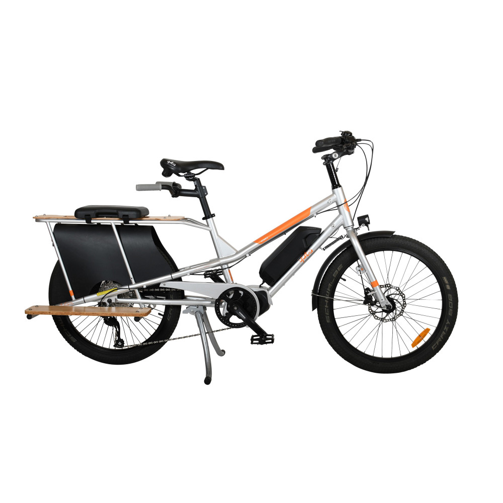 vélo-électrique -cargo-rallongé-Yuba-KOMBI-E5-2021