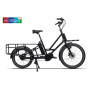 Vélo électrique cargo longtail Multi Lungo  Noir Bosch Cargo Line Smart System
