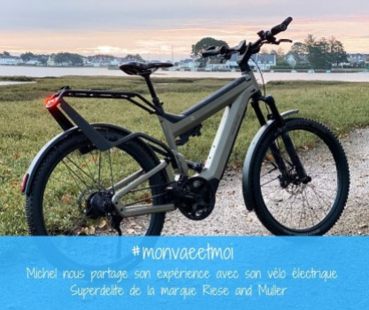 #monvaeetmoi ••• Témoignage de Michel, un cycliste heureux avec son vélo électrique Superdelite de Riese&Muller