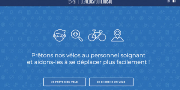 Initiative Solidaire ••• La plateforme Des vélos Pour L’hosto est en ligne