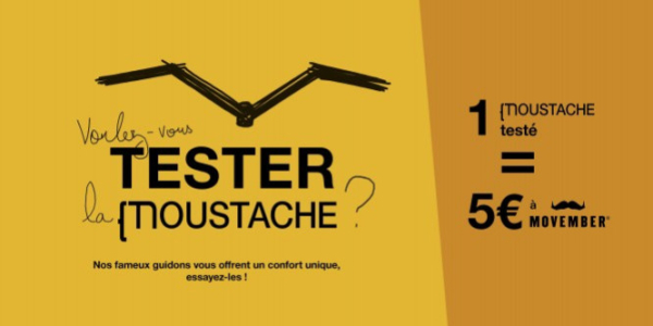 MOVEMBER: venez tester un guidon Moustache pour la bonne cause !